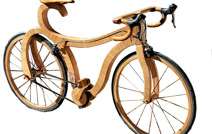 Vélo en bois - Stéphane Cina